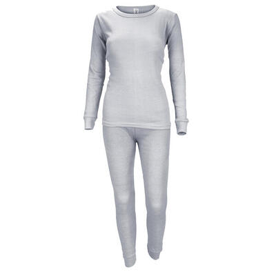 Thermounterwäsche Damen Set | Unterhemd + Unterhose | Innenfleece | Hellblau
