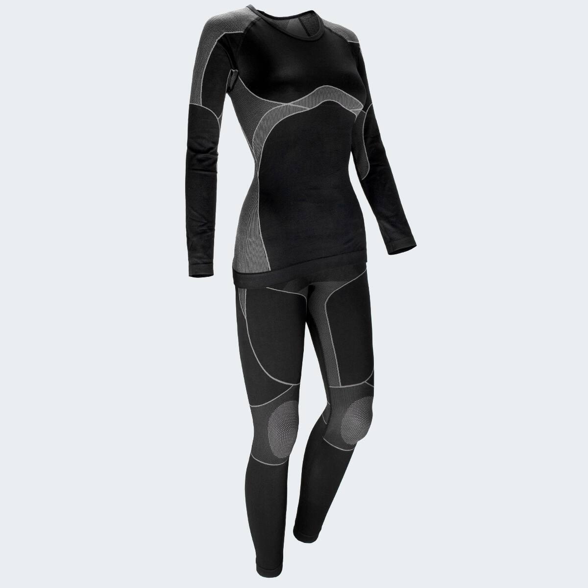Damen Skiunterwäsche Set Funktionsunterwäsche Seamless Shirt und lange Hose 5/11