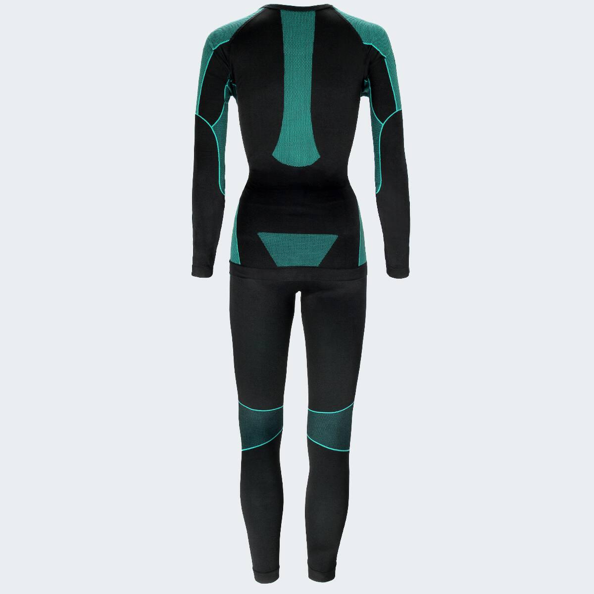Damen Skiunterwäsche Set Funktionsunterwäsche Seamless Shirt und lange Hose 4/11