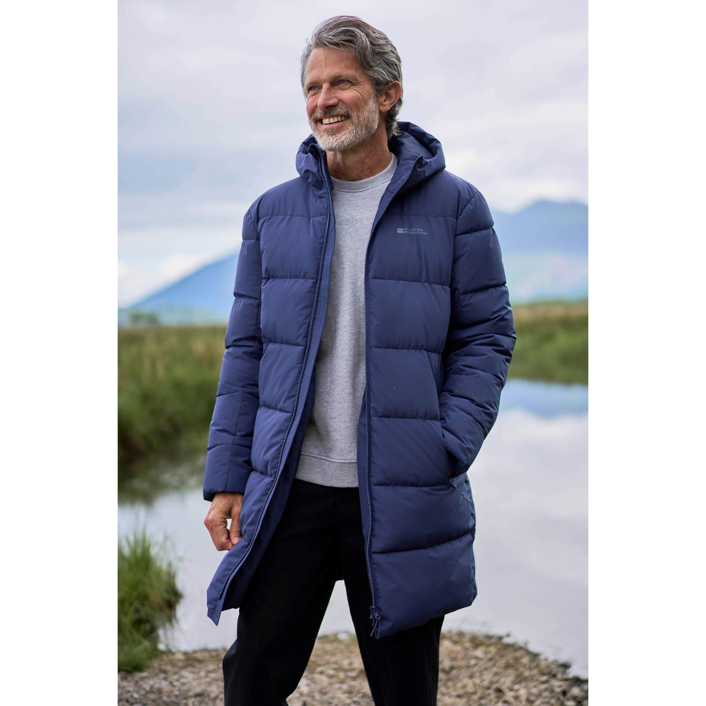 Mountain Warehouse Mens Vortex Longline Padded Jacket