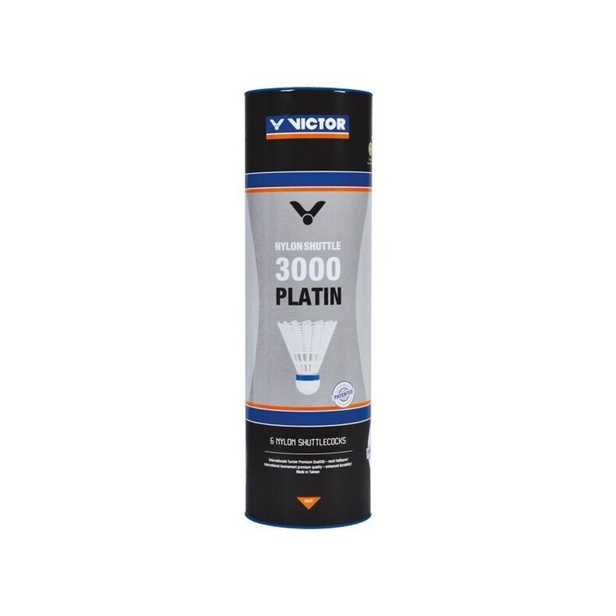 VICTOR Badmintonový míček Nylon 3000 žlutý - rychlost modrá