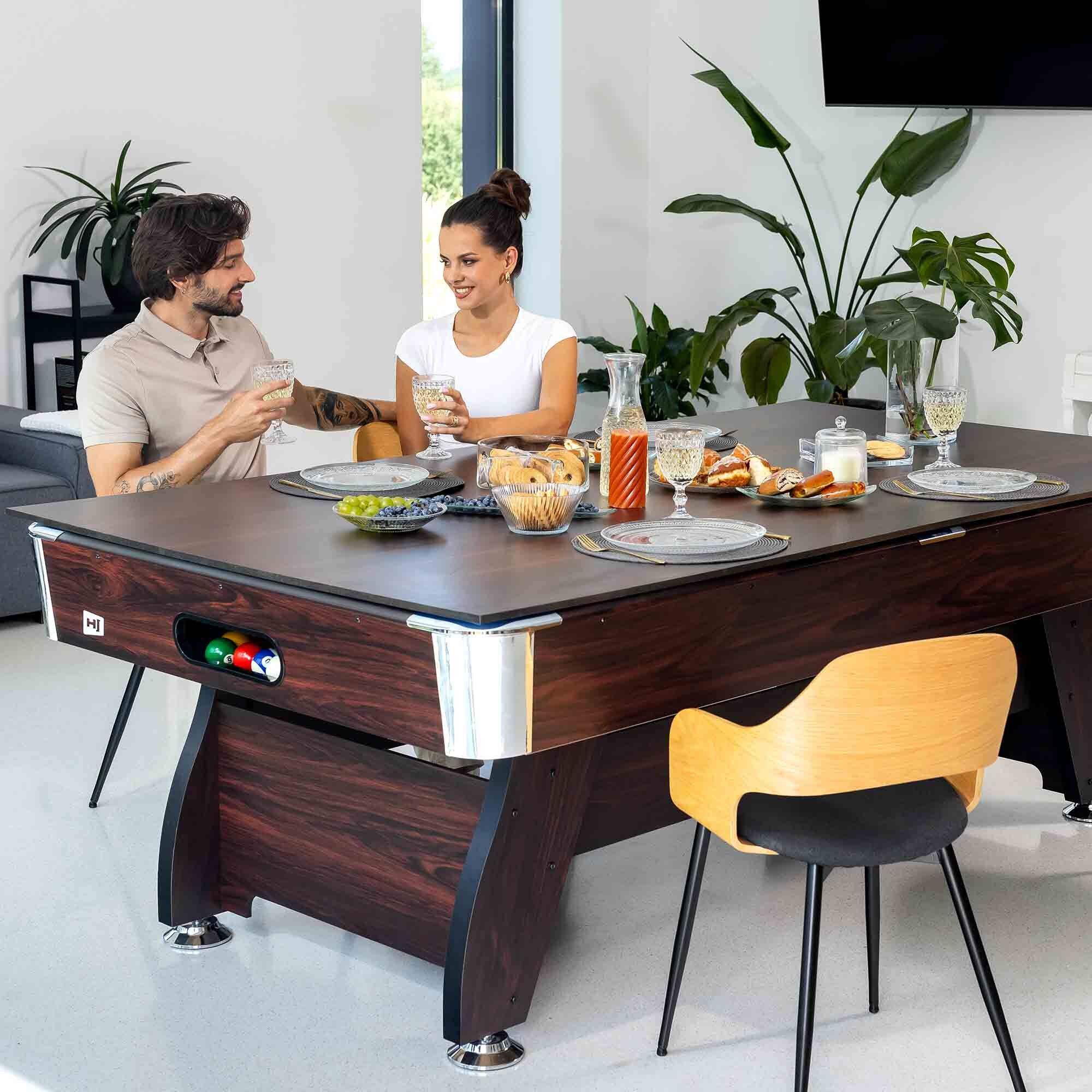 Stół bilardowy spływowy Vip Extra 7FT z nakładką ping-pong blat 7/7