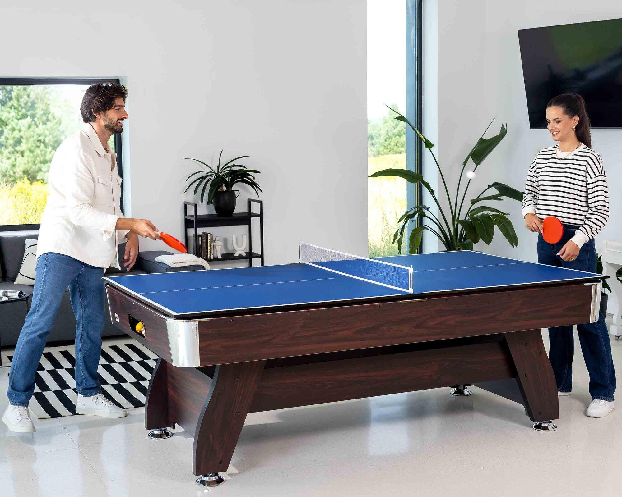 Stół bilardowy spływowy Vip Extra 9FT z nakładką ping-pong blat 3/7