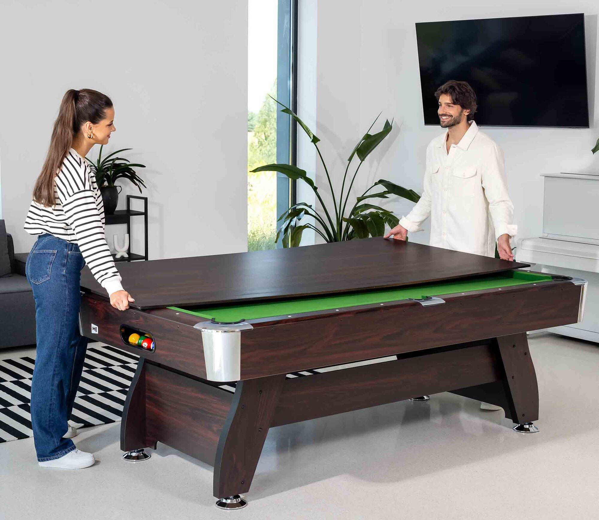 Stół bilardowy spływowy Vip Extra 9FT z nakładką ping-pong blat 4/7