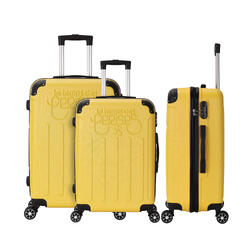 Set de 3 valises 55/65/75cm Java Moutarde