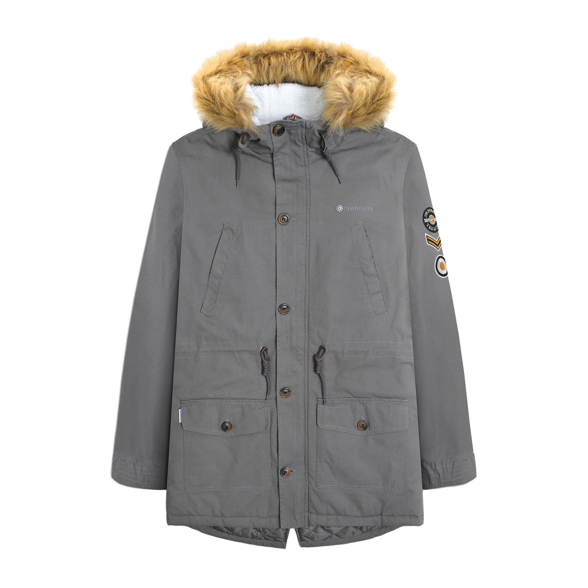 Lambretta Mens Sherpa Lined Parka