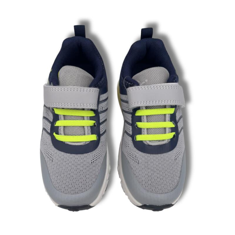 Zapatillas Running Niños J'Hayber Chilor Grey Gris y Azul Resistentes 3/6