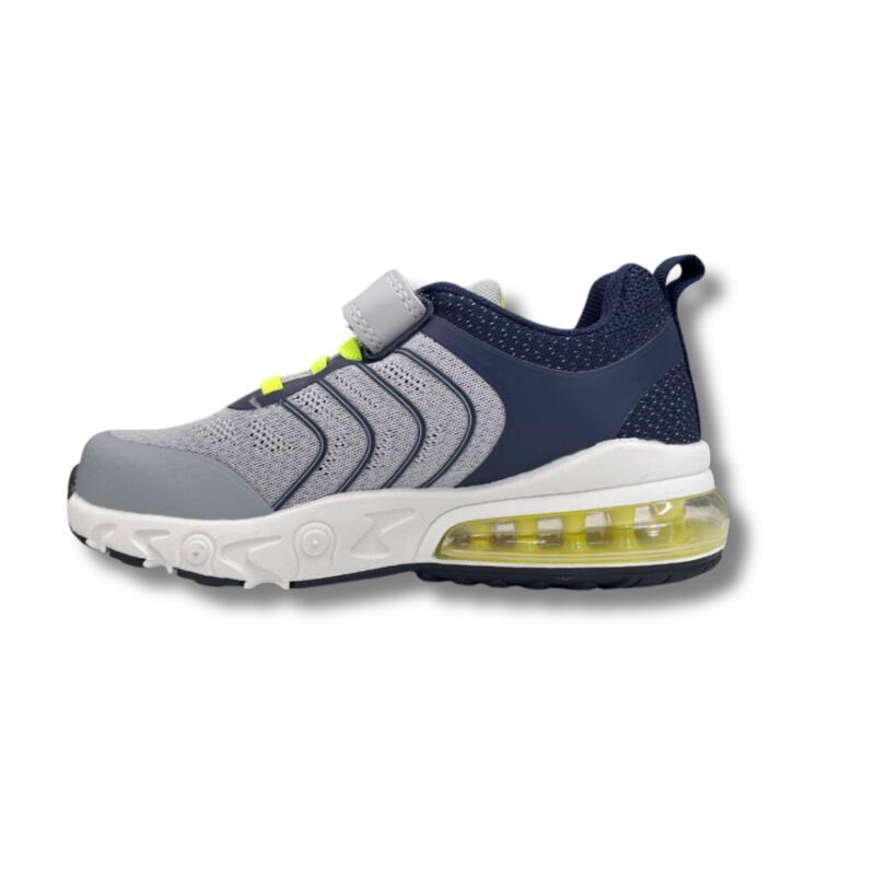Zapatillas Running Niños J'Hayber Chilor Grey Gris y Azul Resistentes 2/6