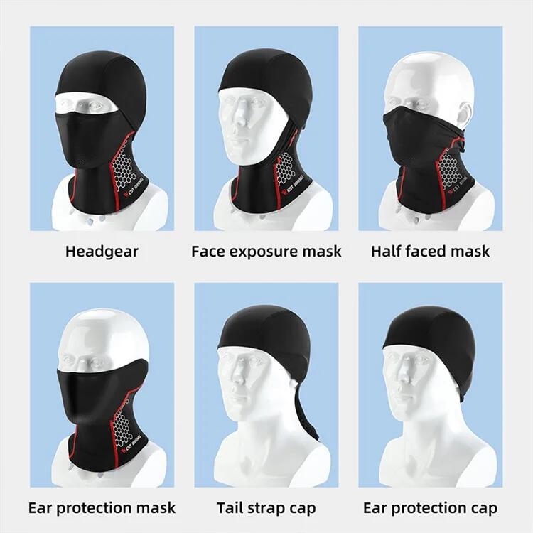 Cagoule D’Été Rafraîchissante MQLSAERI – Protection UV98%, Respirante, Pour Moto, Vélo, Course, Randonnée – Noir