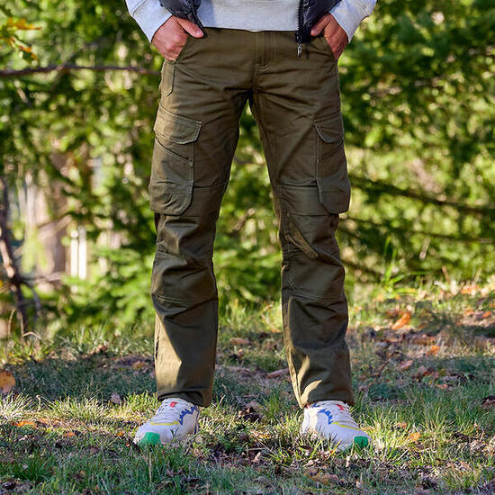 Pantaloni cargo multitasche – Marrone