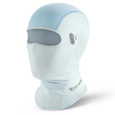 Balaclava de Verano Fotocromática de Seda Helada con Protección Solar