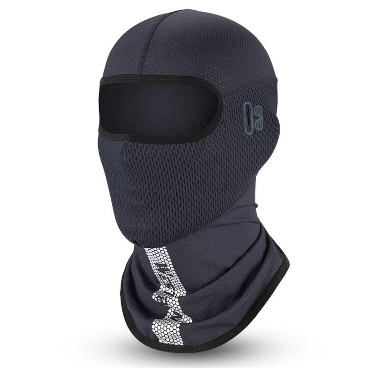 WEST BIKING Atmungsaktive Anti-UV Eisseide Gesichtsbedeckung für Radfahren und Angeln - Grau