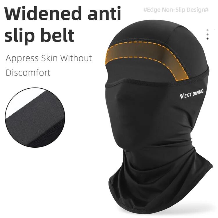Cyklistická kukla z prodyšného materiálu