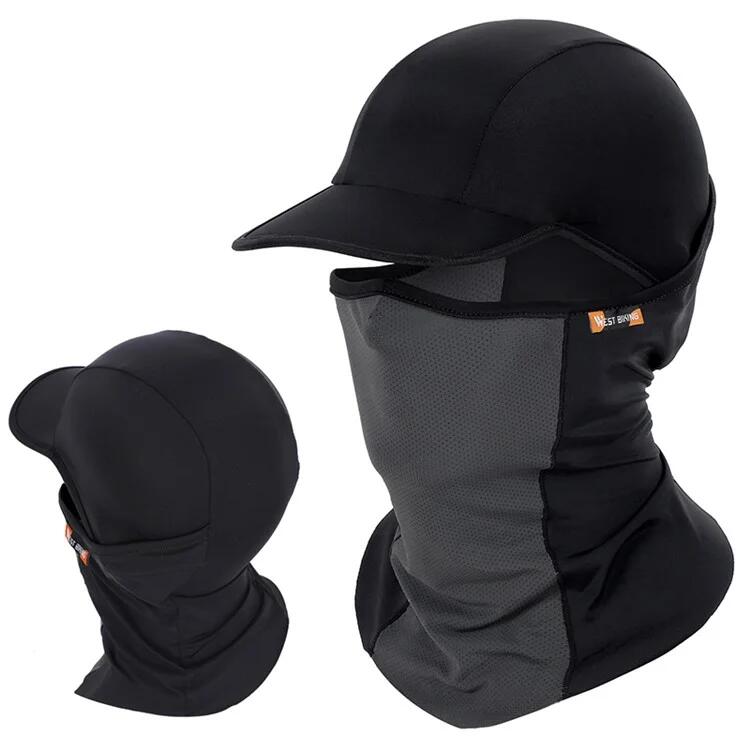 3-in-1 Sommer Anti-UV Kühlende und Atmungsaktive Balaclava - Schwarz/Grau 2/4