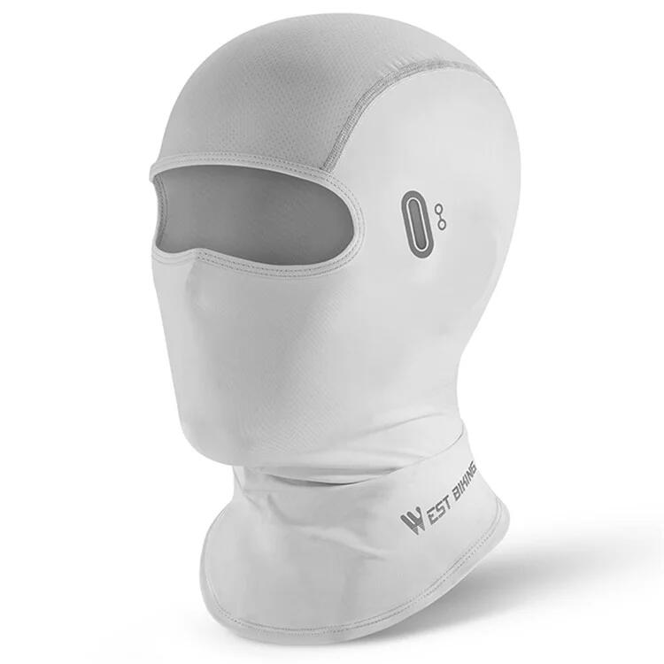 WEST BIKING Máscara Facial de Verão Fotocromática de Seda Gelada com Proteção Solar