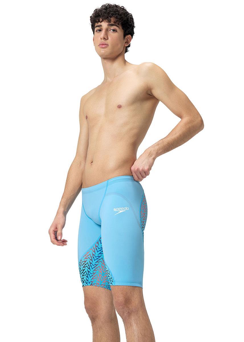 Speedo Fastskin LZR Ignite Jammer - Azul Picton / Vermelho Sirene - Tamanho 24 5/6