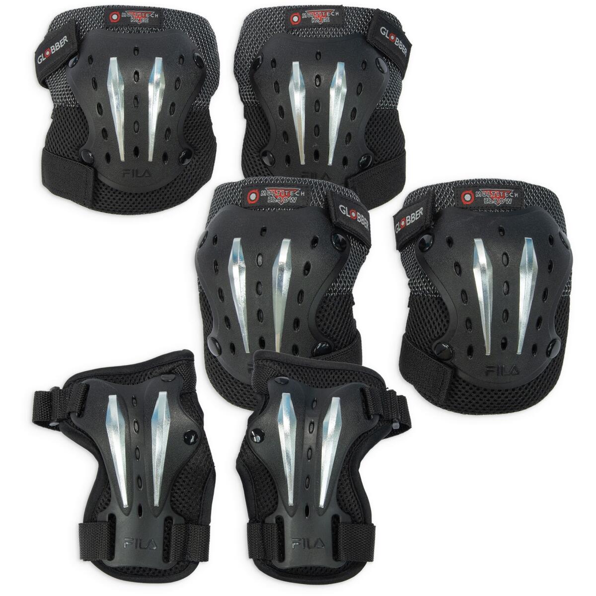 Set de 3 protections ADULTE - Noir 1/5