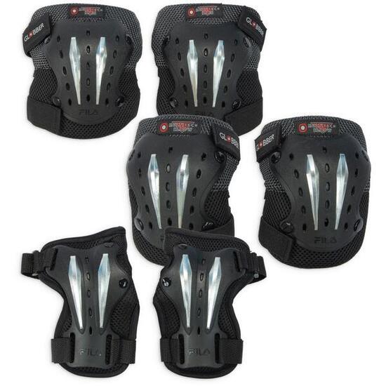 Set de 3 protections ADULTE - Noir