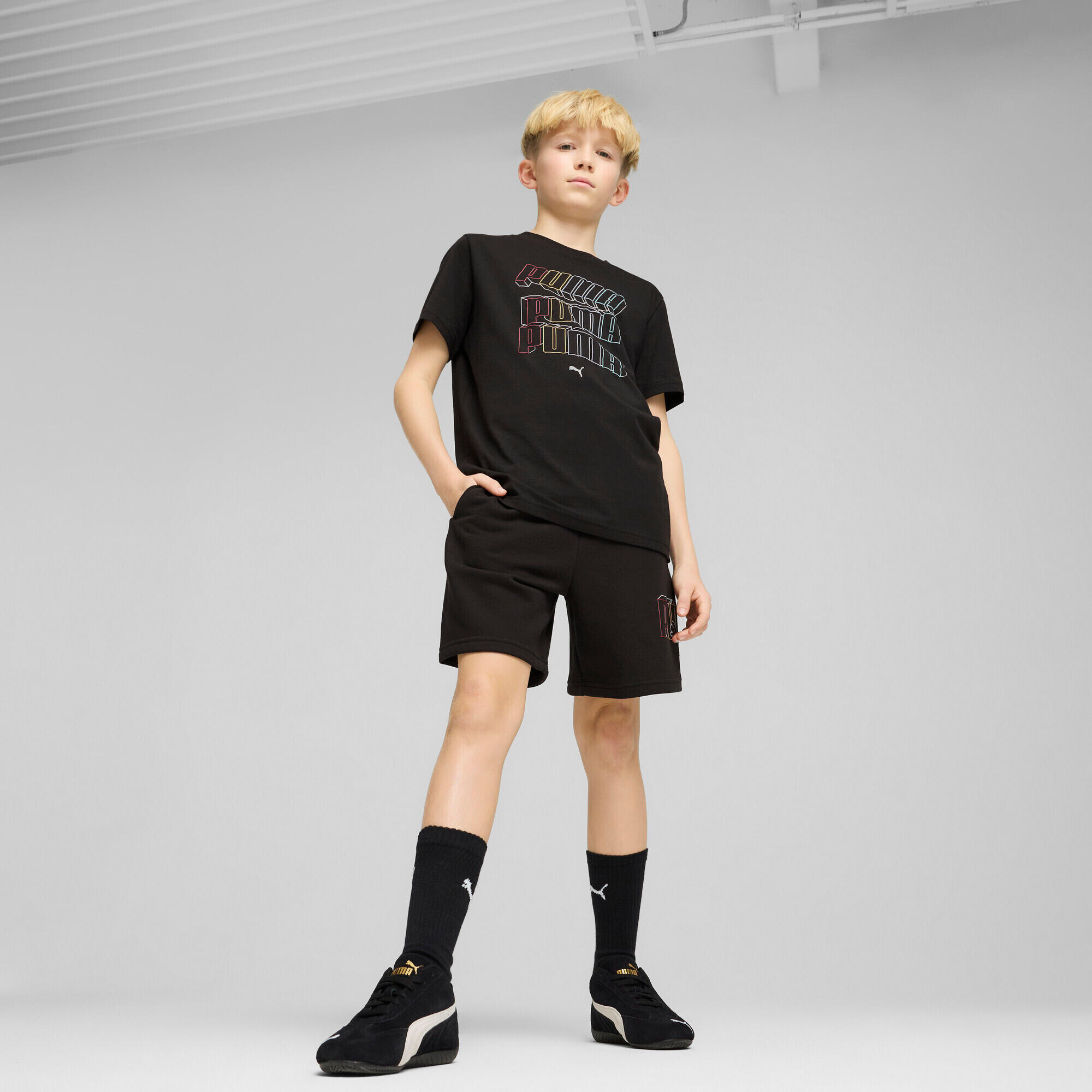 Shorts per bambini Puma Essentials Logo LAB 2/7