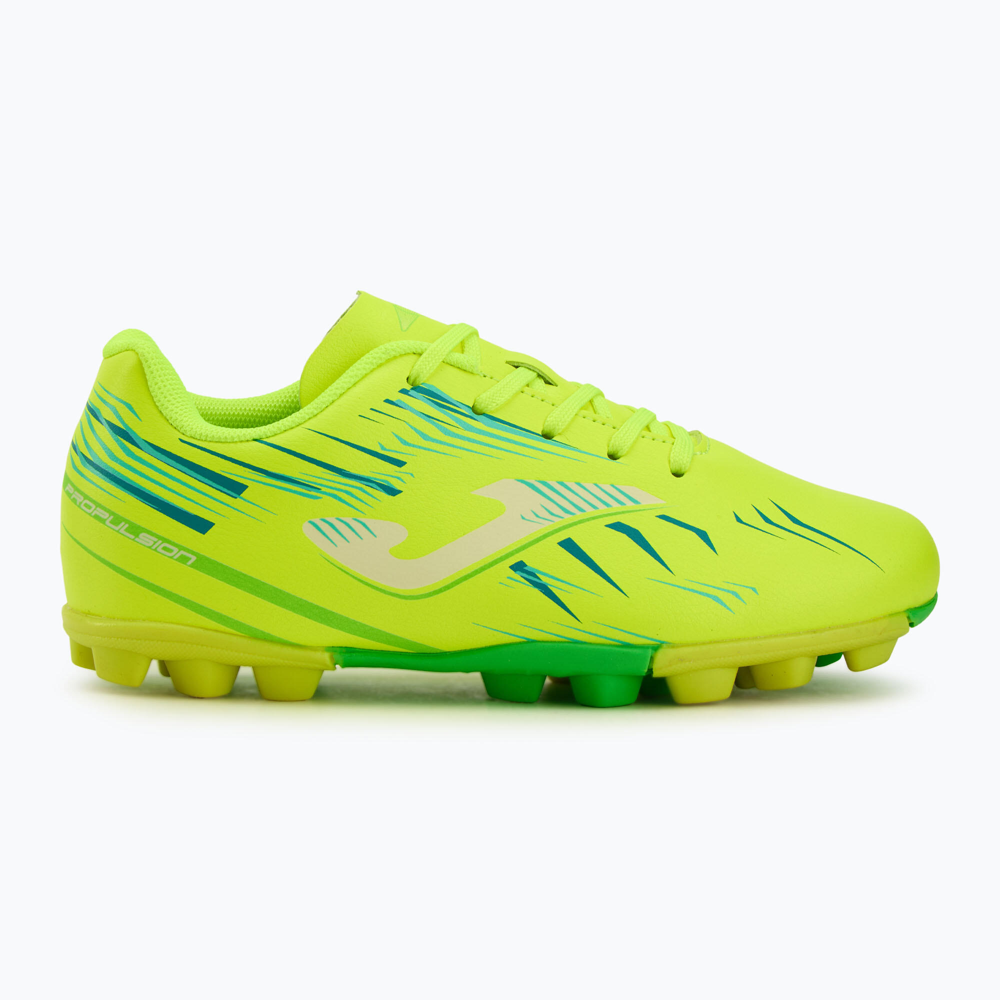 Scarpe da calcio per bambini Joma Propulsion Jr HG fluor lemon 2/7