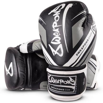 Gants de boxe 8 Weapons Shift Noir Blanc 10oz
