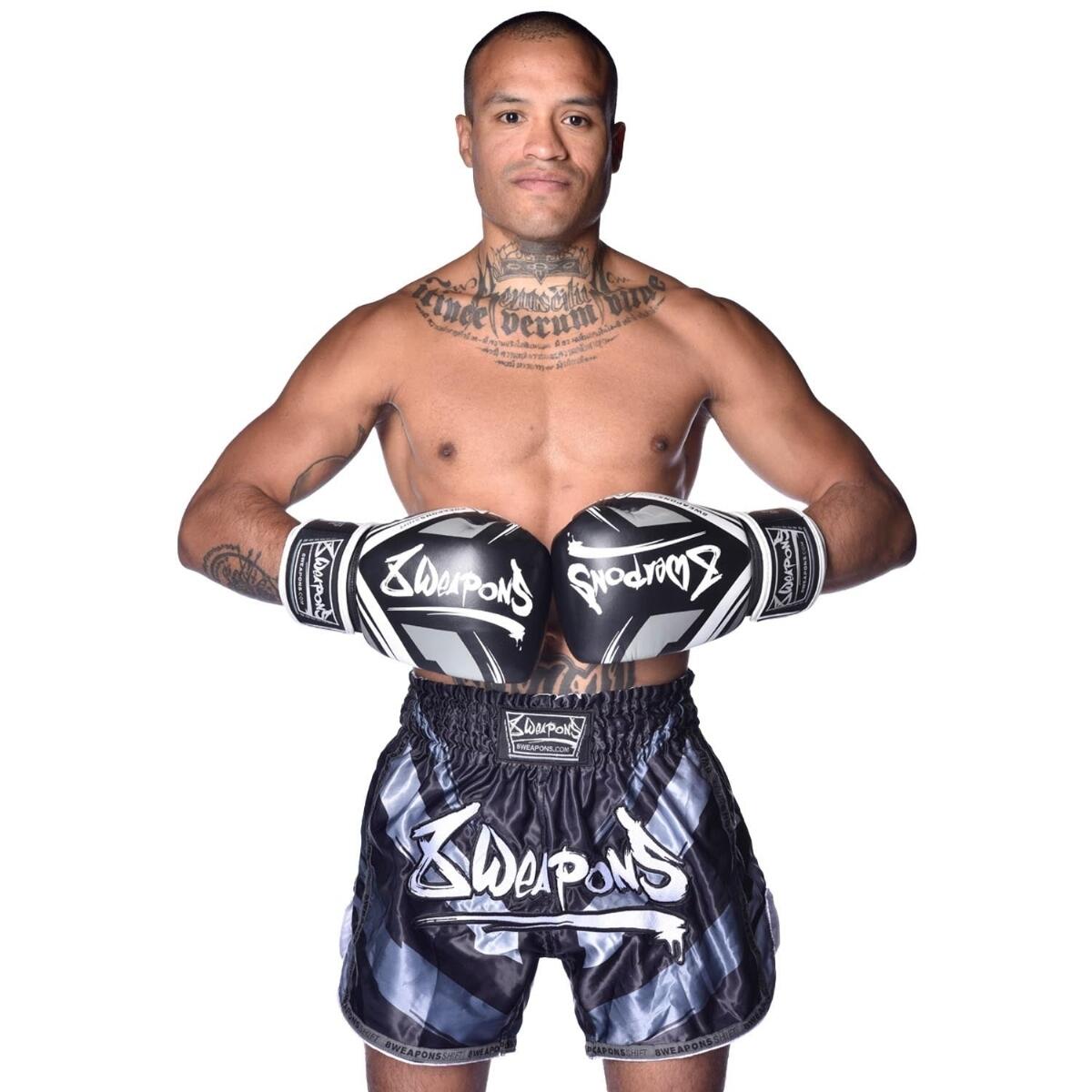 Guantoni Boxe 8 Weapons Shift Nero Bianco 16oz 5/7
