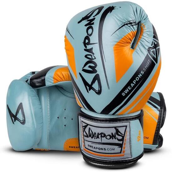 Boxhandschuhe 8 Weapons Shift Eisgrau Orange 16oz