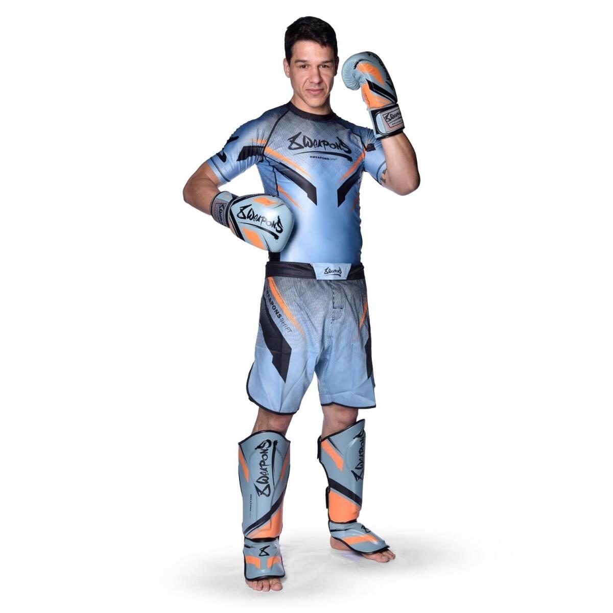 Boxhandschuhe 8 Weapons Shift Eisgrau Orange 12oz 6/7