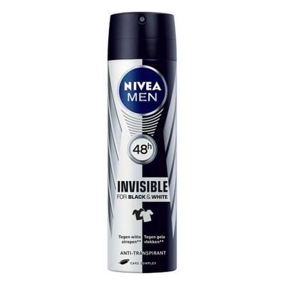 Deodorant spray nivea men black white invisible 200 ml
