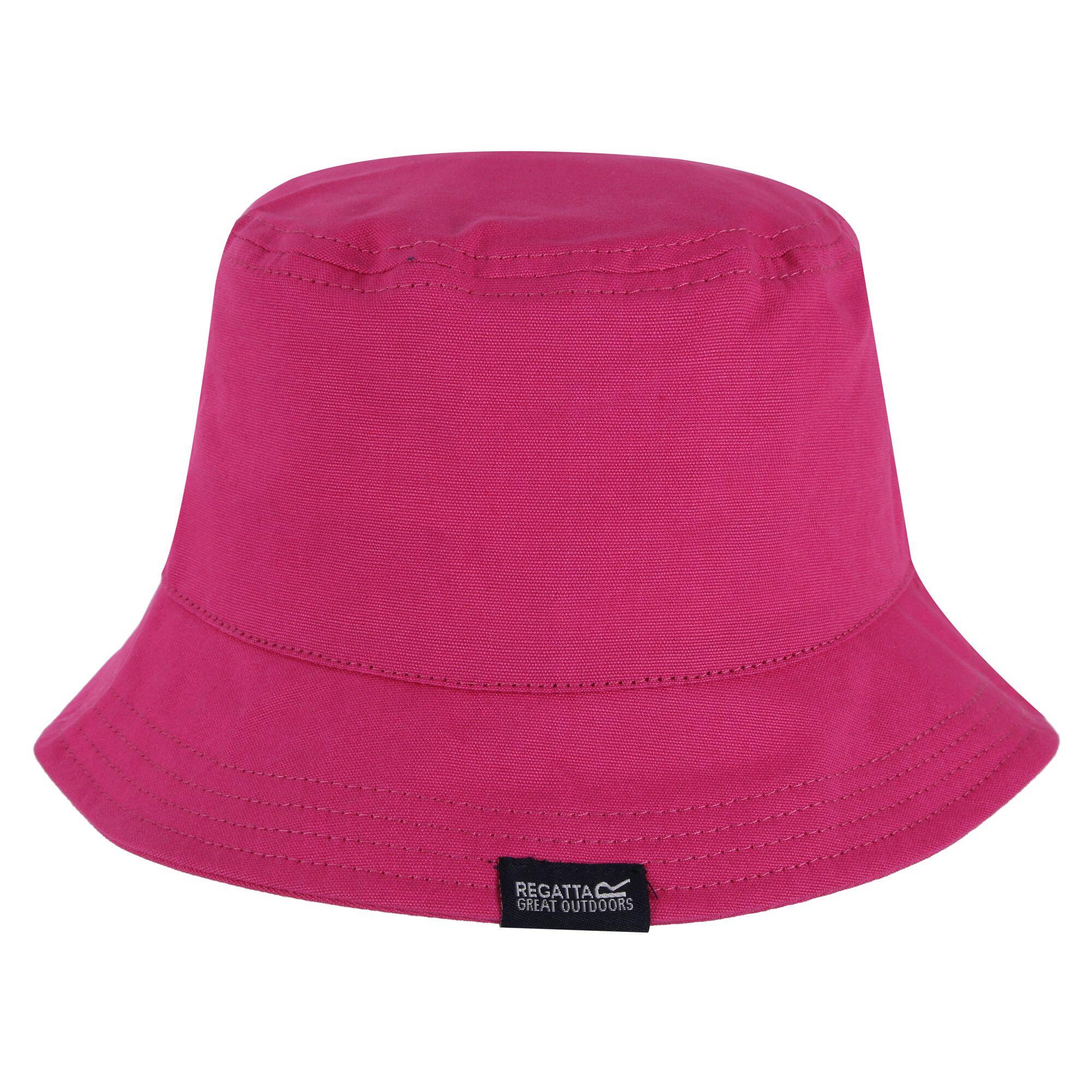 REGATTA Great Outdoors Childrens/Kids Crow Canvas Bucket Hat (Cabaret)