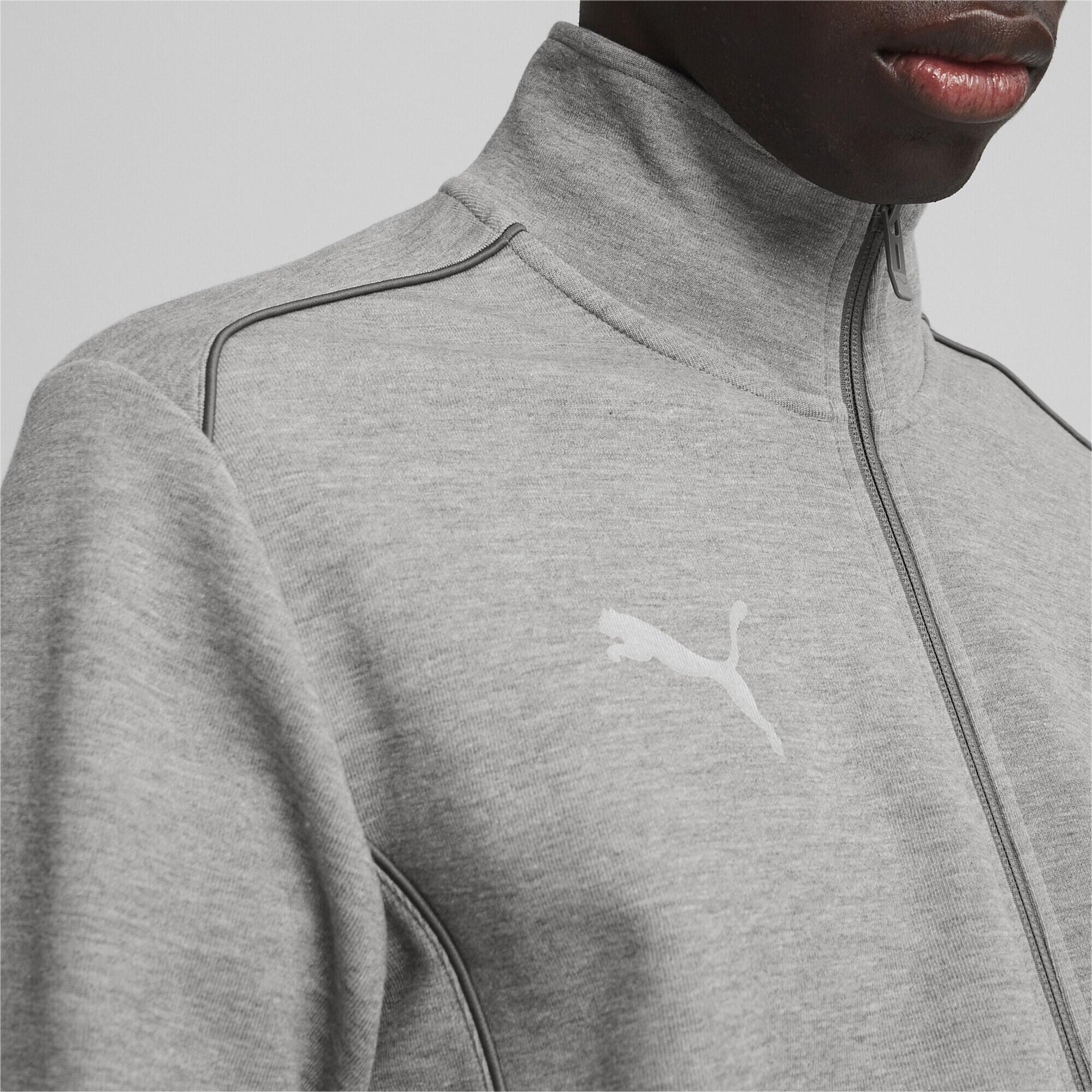 "TeamFINAL Casuals" Kapuzenjacke für Herren Grau 6/7