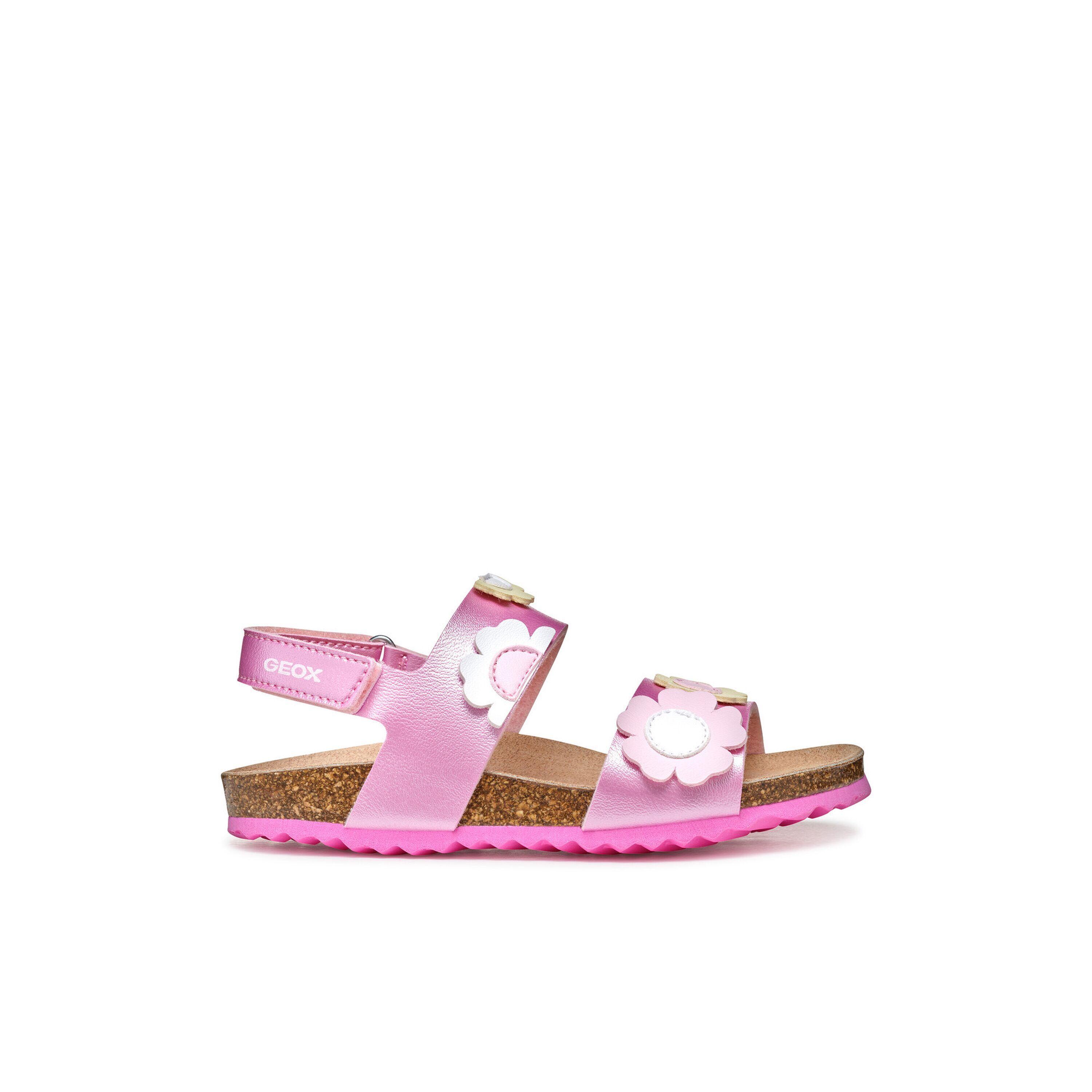 Geox - Sandales Fille Geox Adriel Pear.synt+synt - Sandales - Rose - 33 - Decathlon
