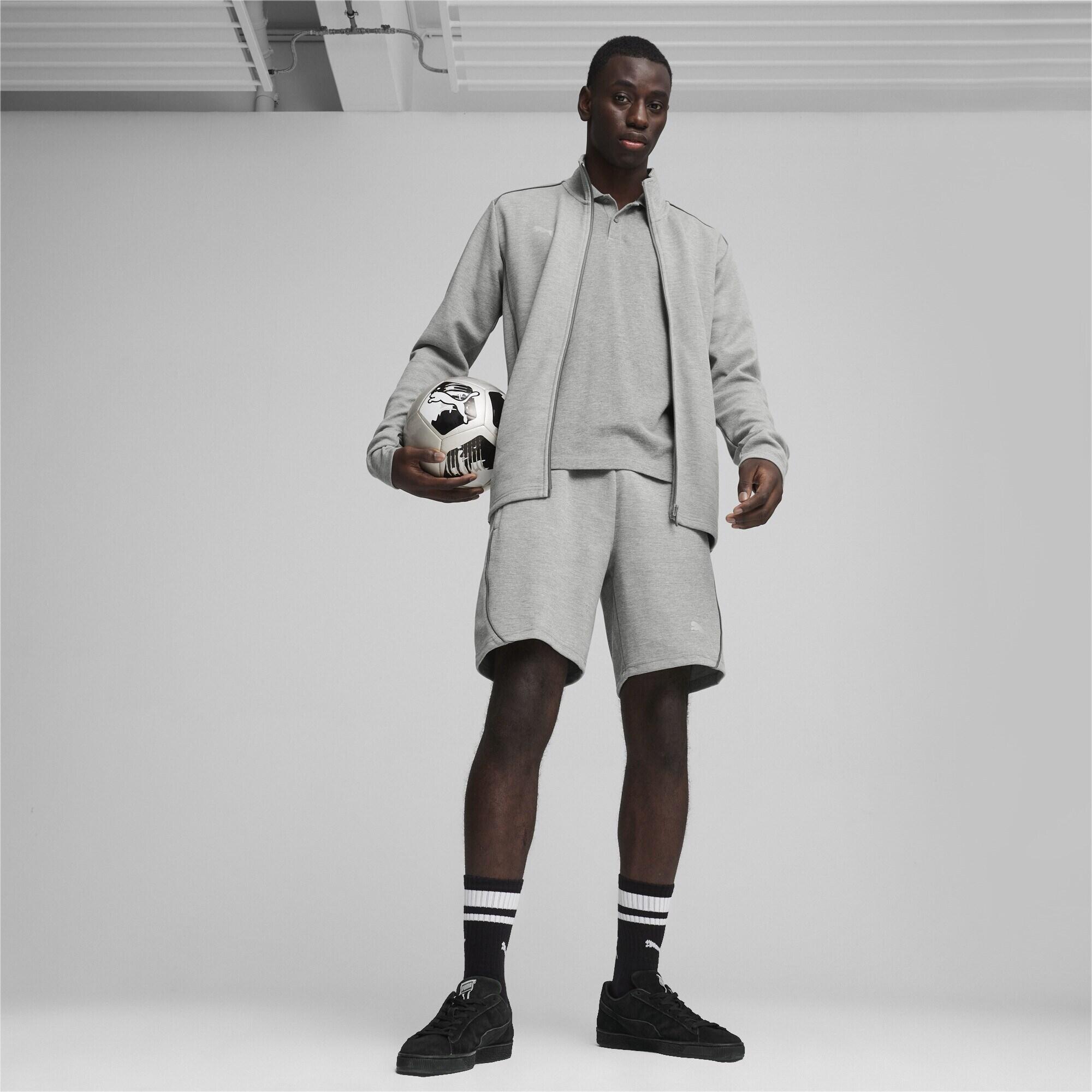 "TeamFINAL Casuals" Kapuzenjacke für Herren Grau 3/7