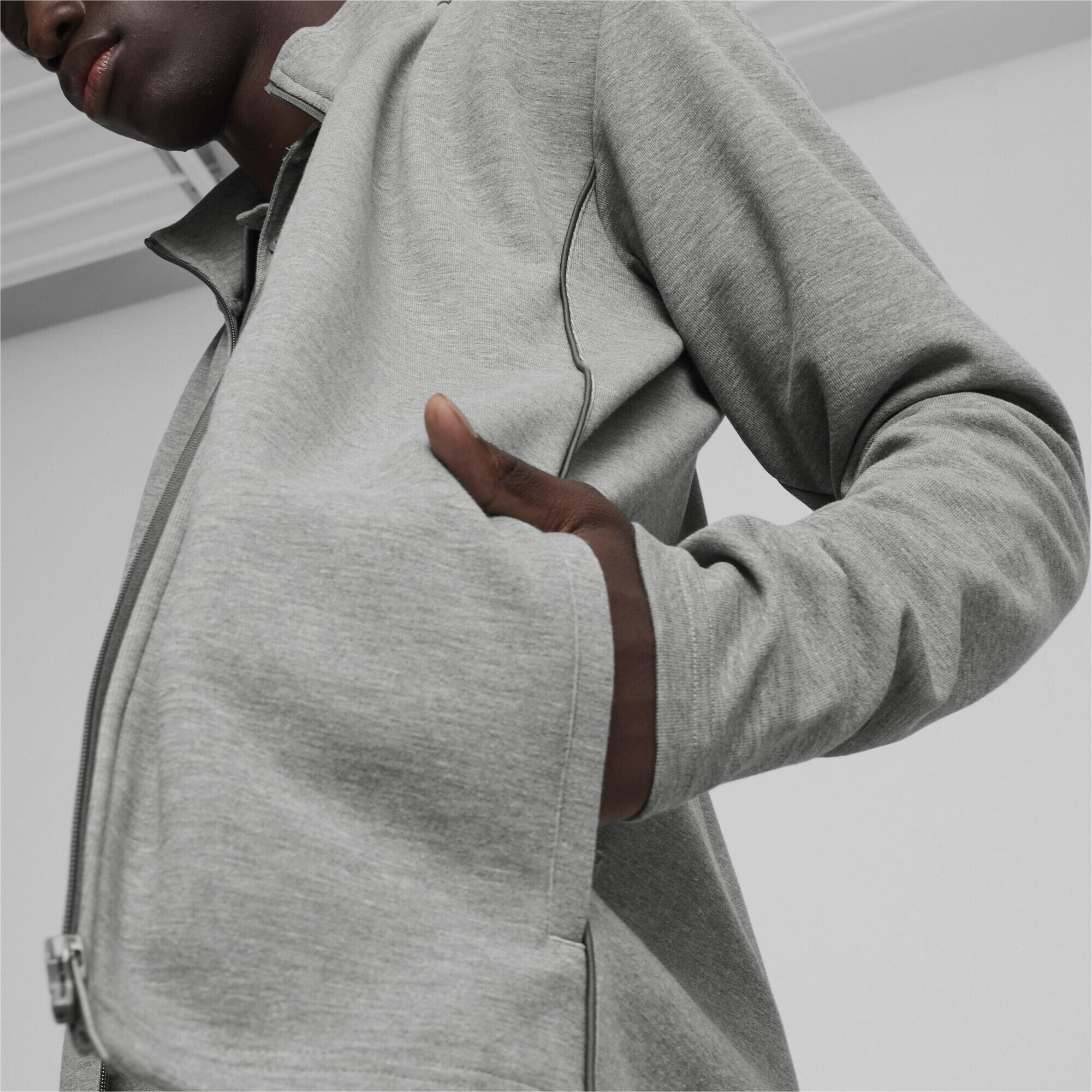 "TeamFINAL Casuals" Kapuzenjacke für Herren Grau 5/7