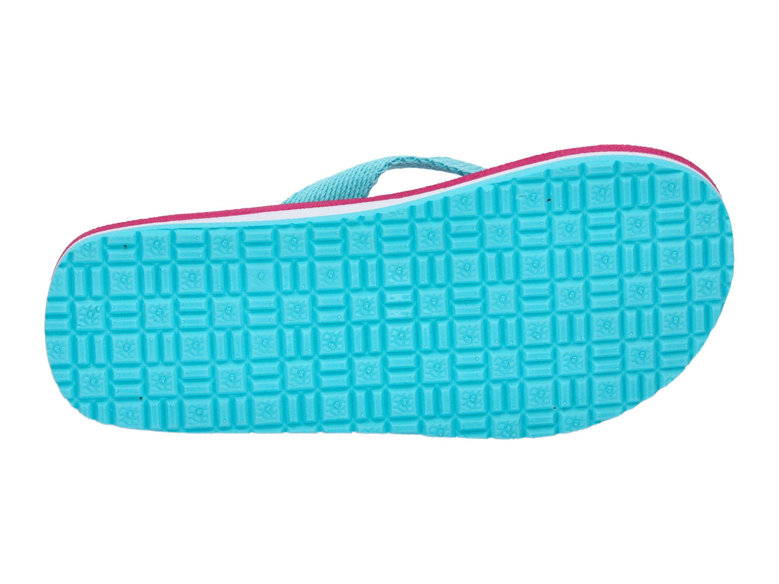 LICO Flamenco Girls' Bath Sandal Textile Turquoise/Pink 6/6