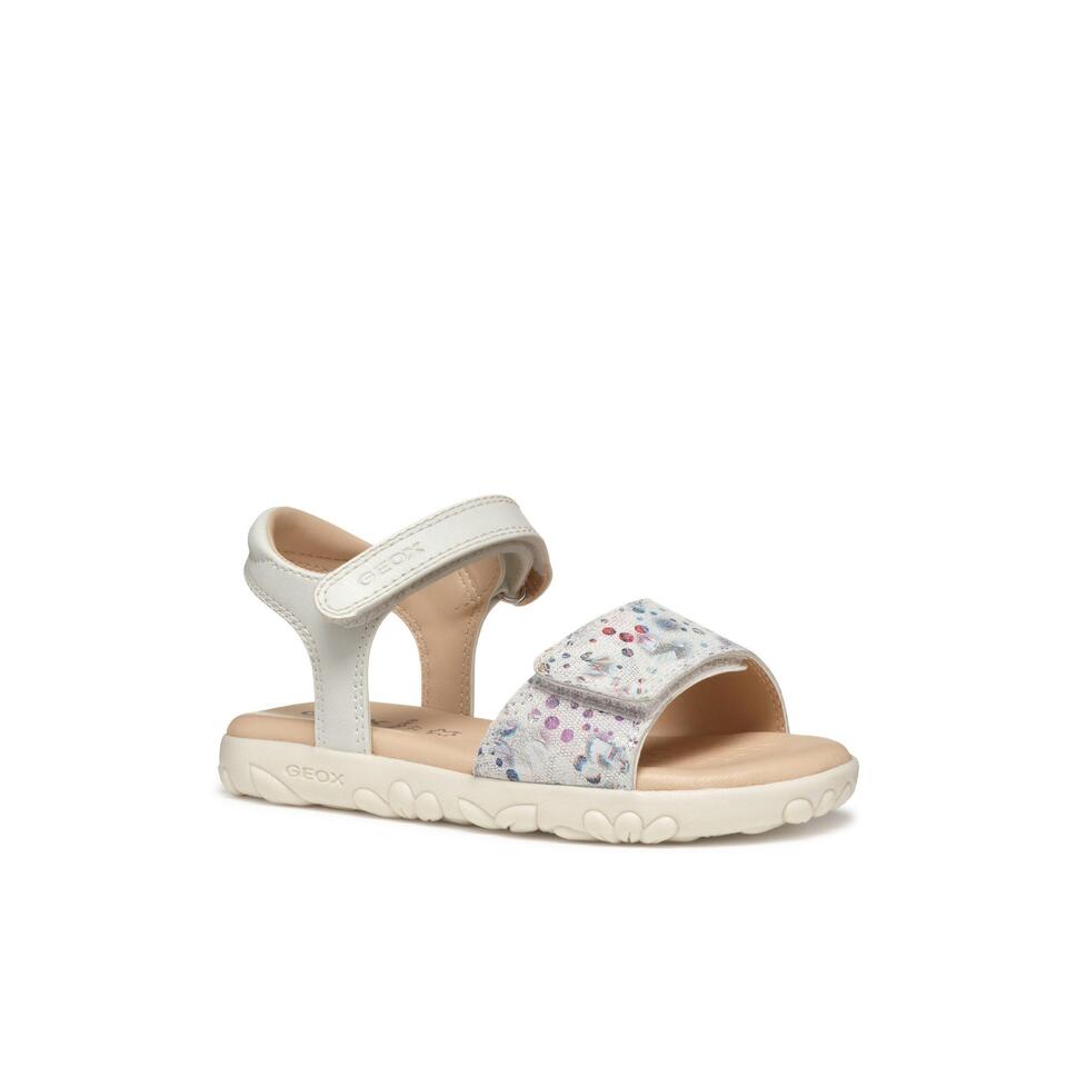 Sandały GEOX J SANDAL HAITI GIRL Biały