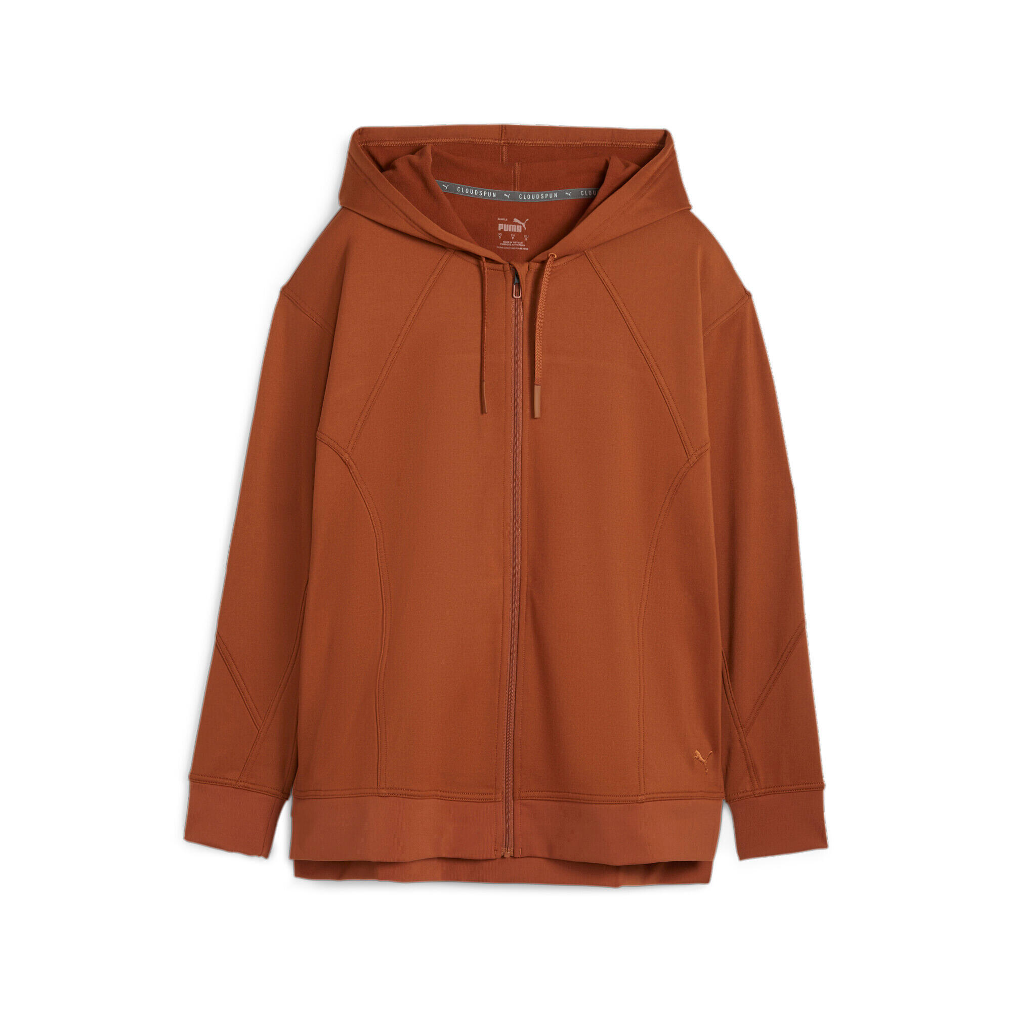 Puma - Sweatshirt À Capuche Zippé Femme Puma Cloudspun - Sweat-shirt - Marron - S - Decathlon