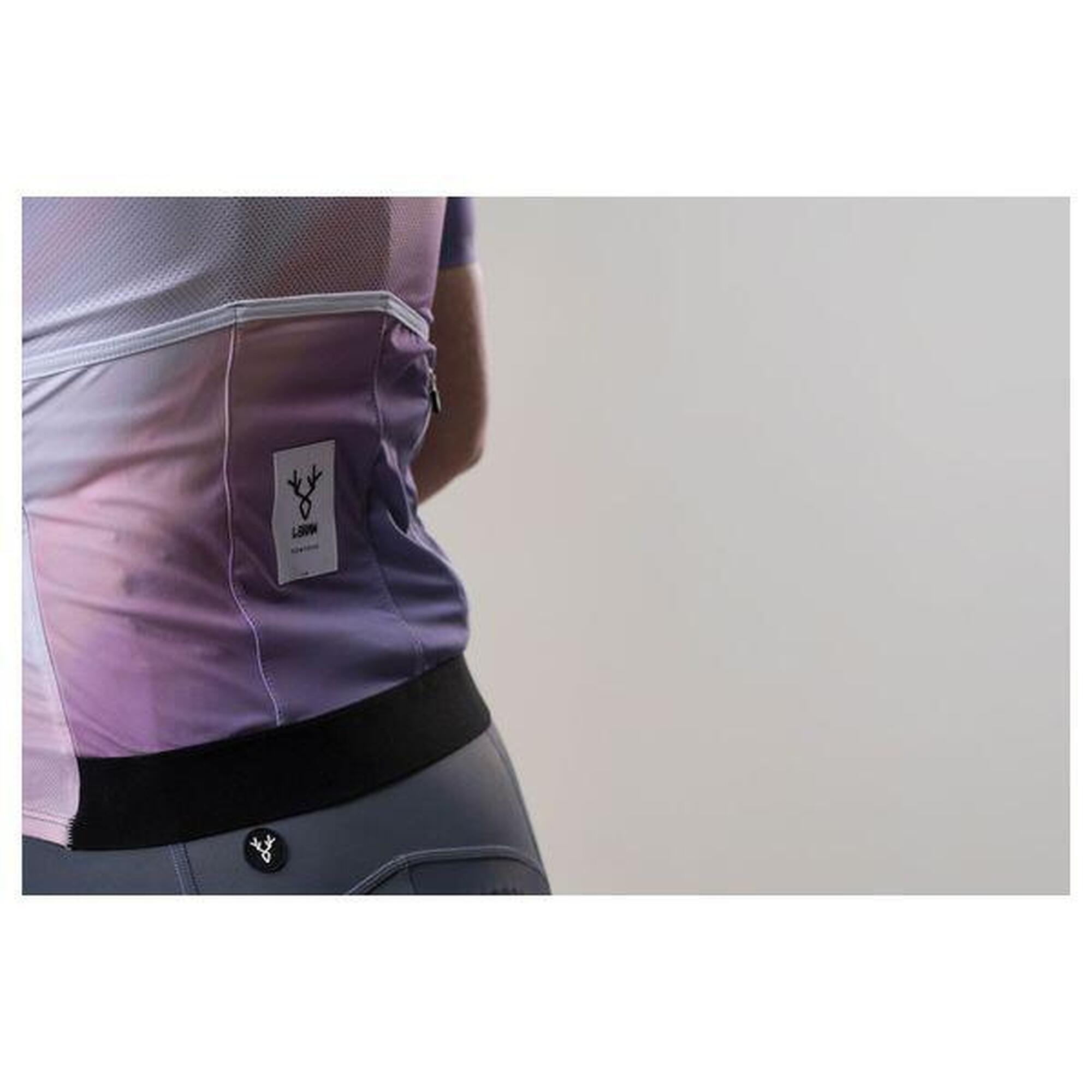 Maillot Manches Courtes Femme LeBram Ventoux Aquarelle Violet