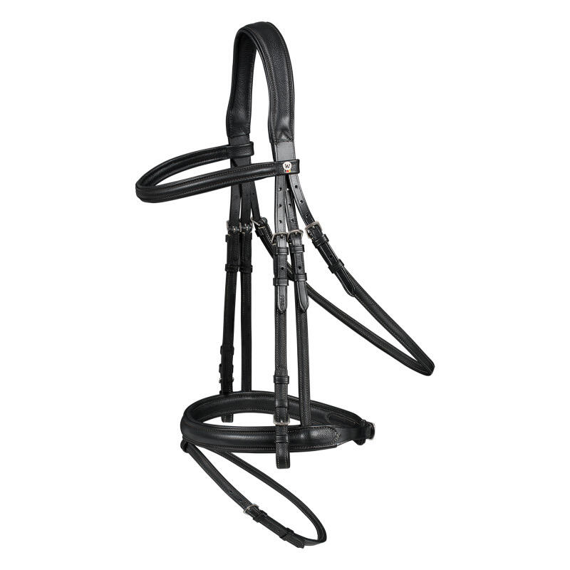 Bridon équitation muserolle combinée Waldhausen X-Line Supersoft 1/2