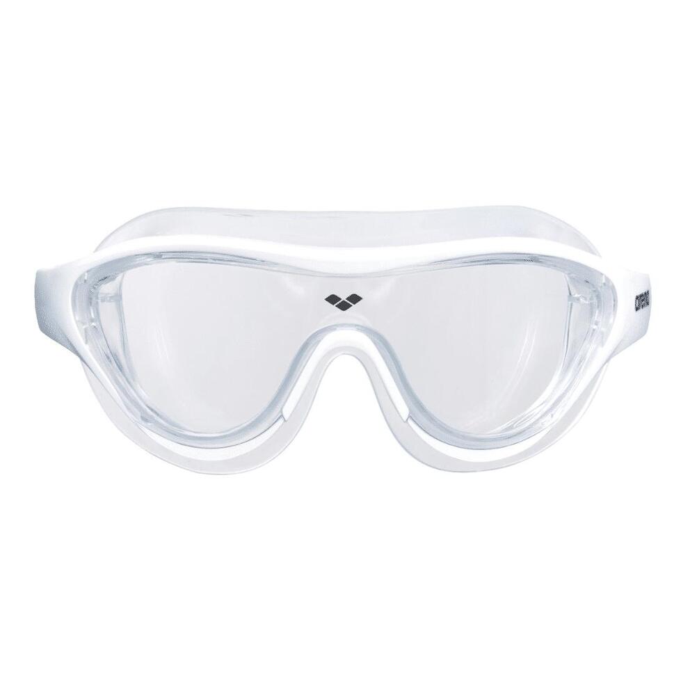 Gogle Arena Junior The One Mask – Przezroczyste/Białe/Jasnoniebieskie