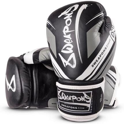 Gants de boxe 8 Weapons Shift Noir Blanc 10oz