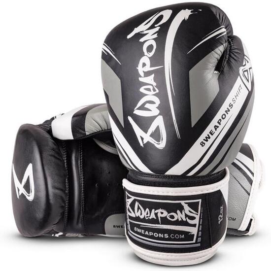 Gants de boxe 8 Weapons Shift Noir Blanc 10oz