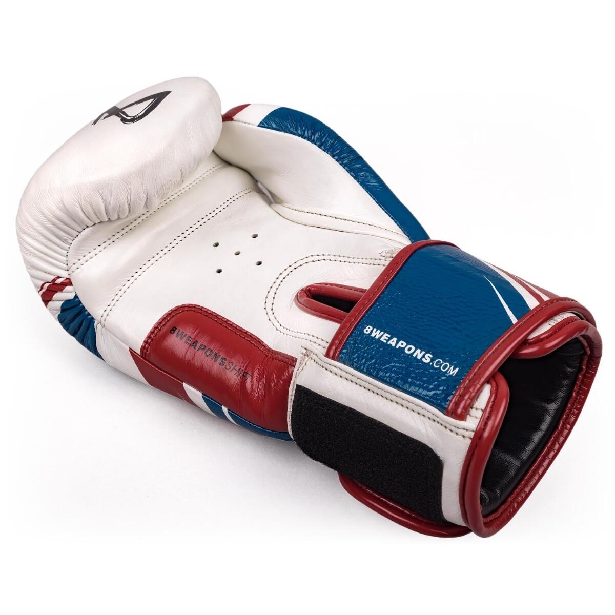 Gants de boxe 8 Weapons Shift Blanc Bleu Rouge 12oz 3/7
