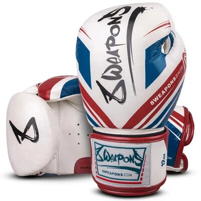 Guantoni Boxe 8 Weapons Shift Bianco Blu Rosso 14oz