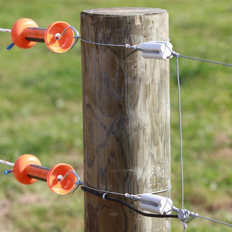 Isolatori per recinzioni elettriche angolari in porcellana Gallagher (x60) 3/4