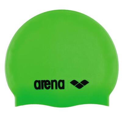 Arena kinder badmuts classic silicone groen