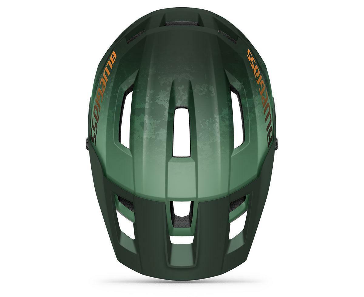 Casque VTT Bluegrass Rogue polycarbonate vert/orange 3/4