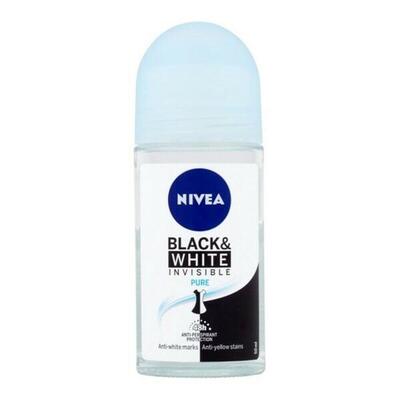 Deodorant roller nivea men black white active 50 ml