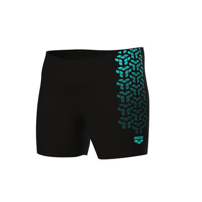 Badeshorts für Herren Arena Swim Boxershorts lang Kikko Schwarz