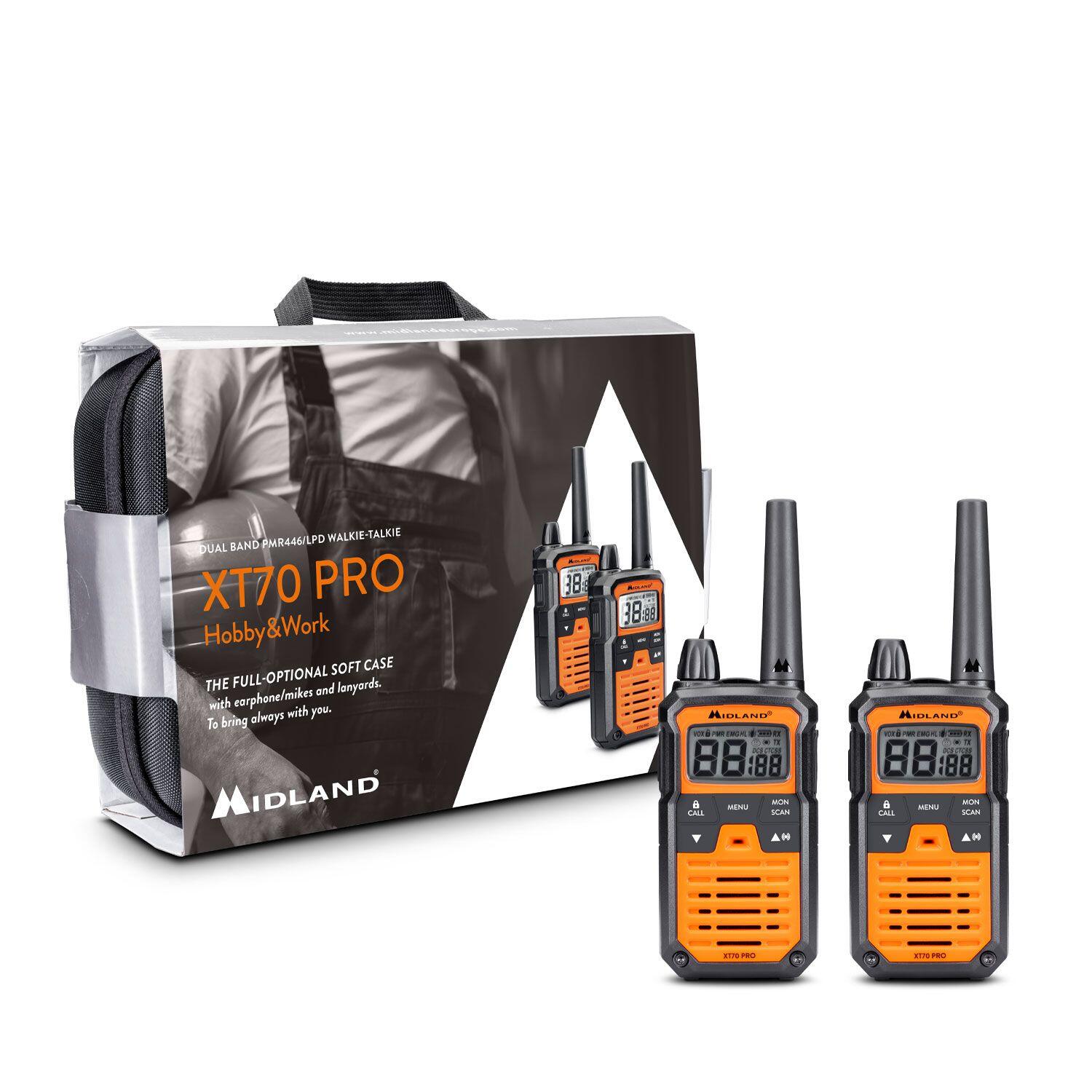 Midland - Midland Xt70 Pro Hobby & Work - Talkie-walkie Et Mallette (lot De 2) - Talkie-walkie - Noir|orange - No Size - Decathlon